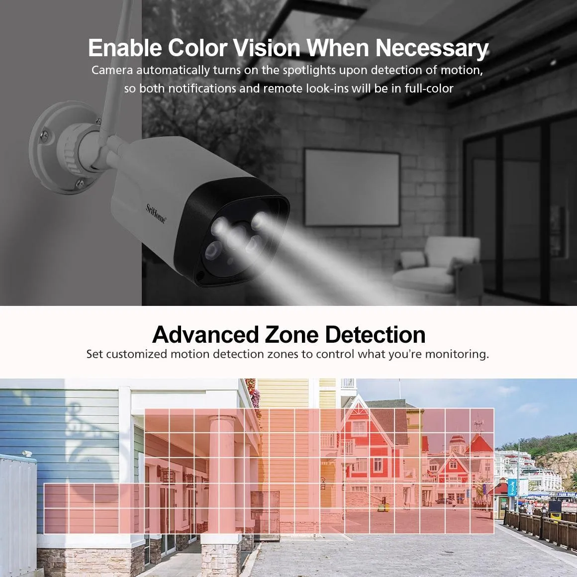 1296P HD IP Camera | 3.0MP | Two-Way Audio | Motion & Humanoid Detection | Full-Colour Night Vision | TF Card Support