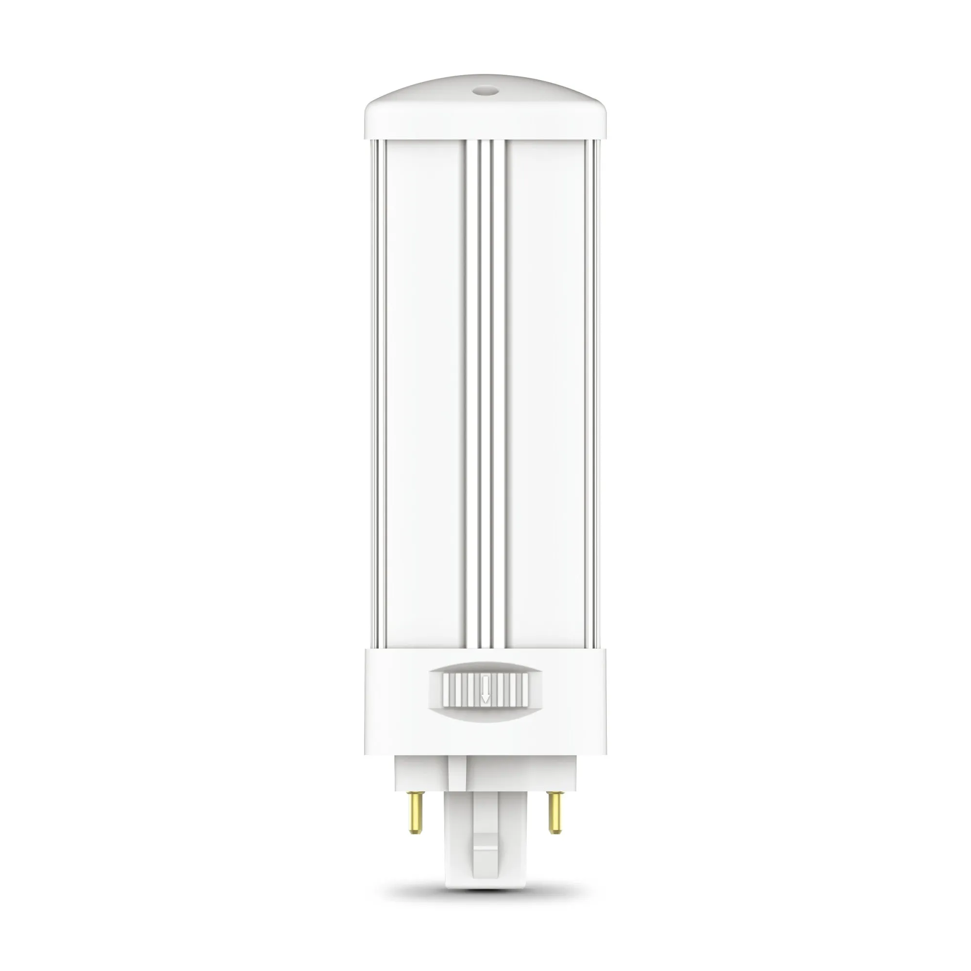 12W (18W Replacement) Color Selectable 4-pin Direct Replacement and Ballast Bypass (Type AB) Horizontal PL Lamp