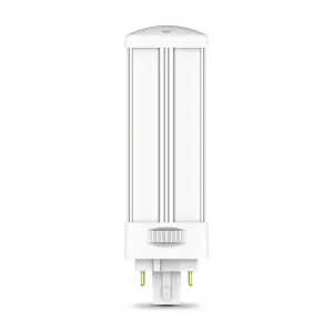 12W (18W Replacement) Color Selectable 4-pin Direct Replacement and Ballast Bypass (Type AB) Horizontal PL Lamp