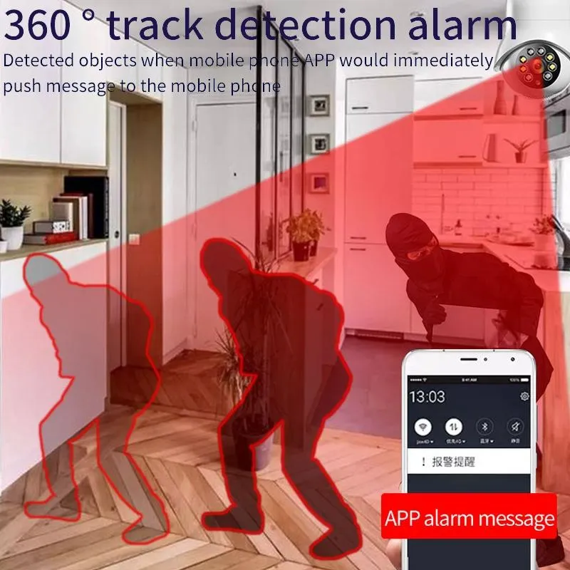 2.0MP Wifi Light Bulb Camera | Motion Detection | Night Vision | Dual Light Source | White