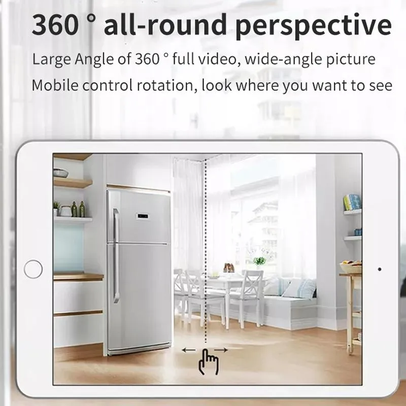 2.0MP Wifi Light Bulb Camera | Motion Detection | Night Vision | Dual Light Source | White