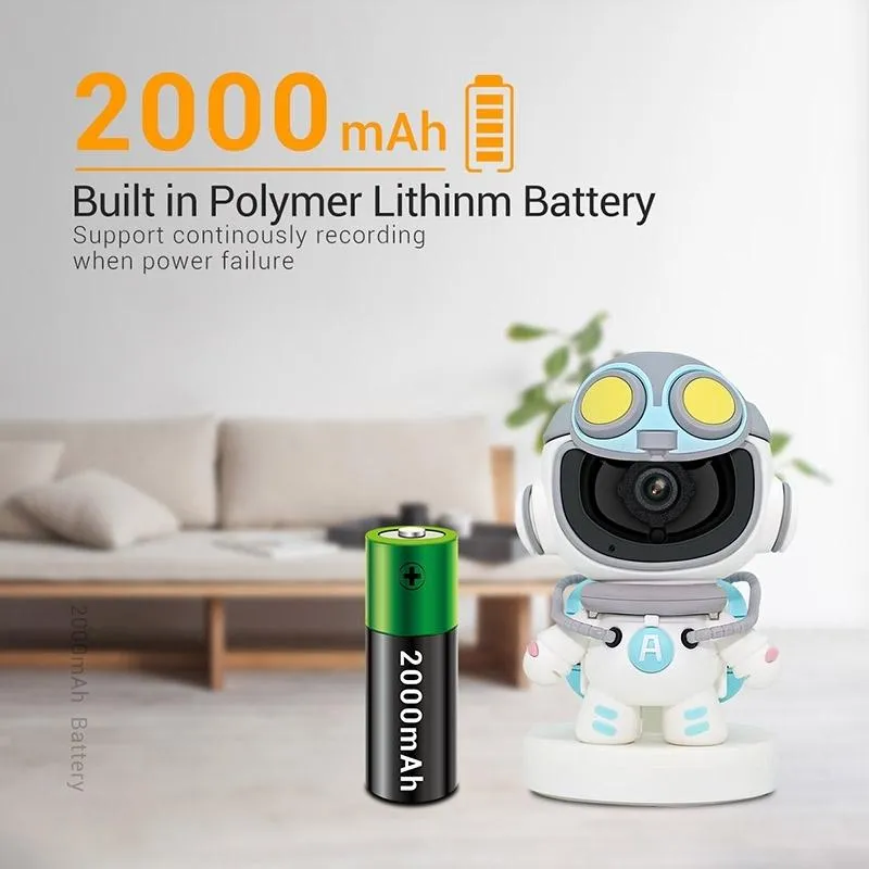 2MP Wifi Camera | Motion Detection | Tracking | Sound Alarm | Cloud Storage | Two-Way Audio | Night Vision