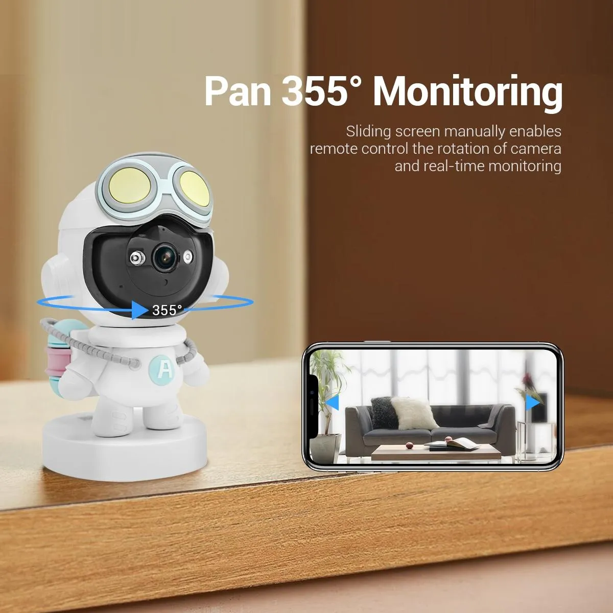 2MP Wifi Camera | Motion Detection | Tracking | Sound Alarm | Cloud Storage | Two-Way Audio | Night Vision