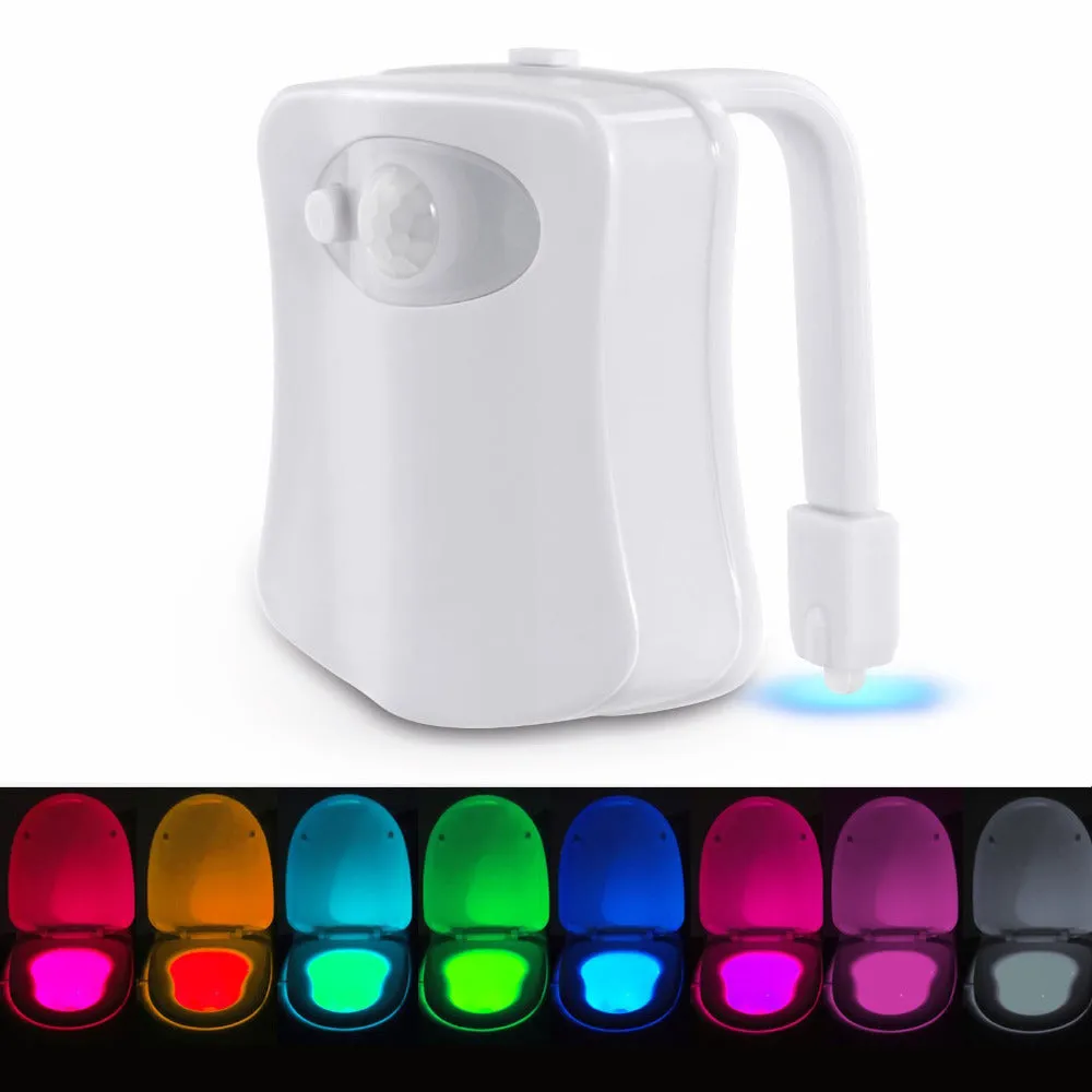 2X LED Toilet Bathroom Motion Night Light | Automatic Illumination for Bathroom