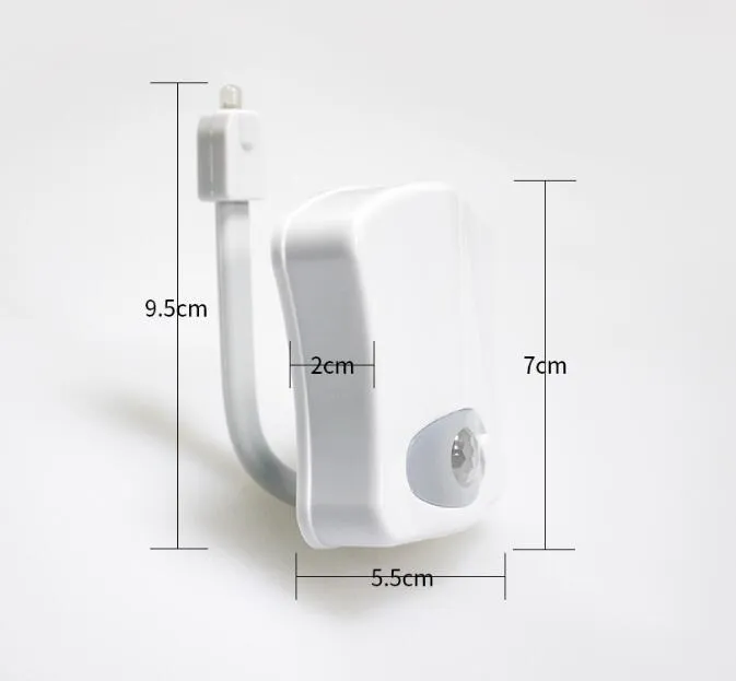 2X LED Toilet Bathroom Motion Night Light | Automatic Illumination for Bathroom