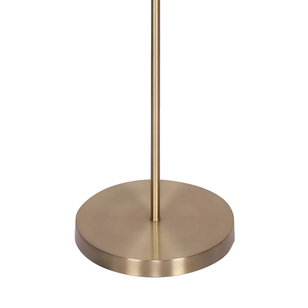3-Light Gold Metal Floor Lamp with Glass Shades | Stylish Modern Lighting