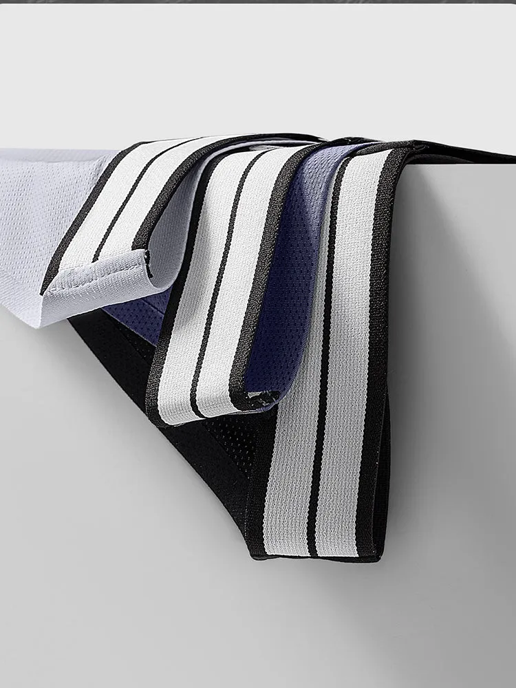 3 Pack Mens Breathable Ice-Touch Athletic Briefs