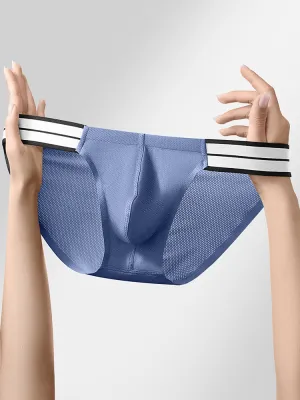 3 Pack Mens Breathable Ice-Touch Athletic Briefs