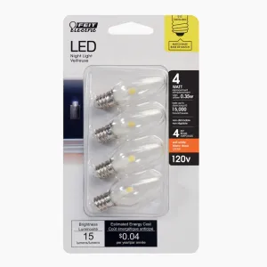 4-Pack E12 LED Night Light Bulbs BP4C7