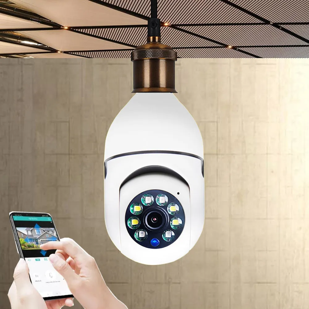 Alarm Monitor 5G WiFi CAMERA 1080P Bulb E27 Home