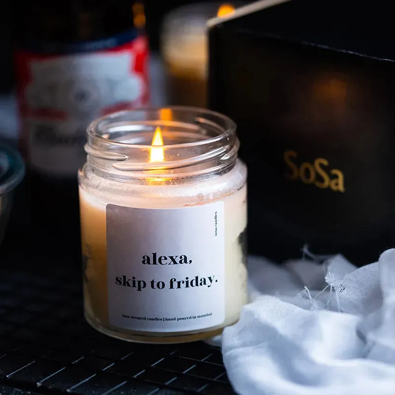 Alexa Jar Scented Candles Gift  | Single  | 2.5 x 2.5 x 3 inches