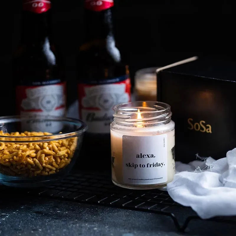 Alexa Jar Scented Candles Gift  | Single  | 2.5 x 2.5 x 3 inches