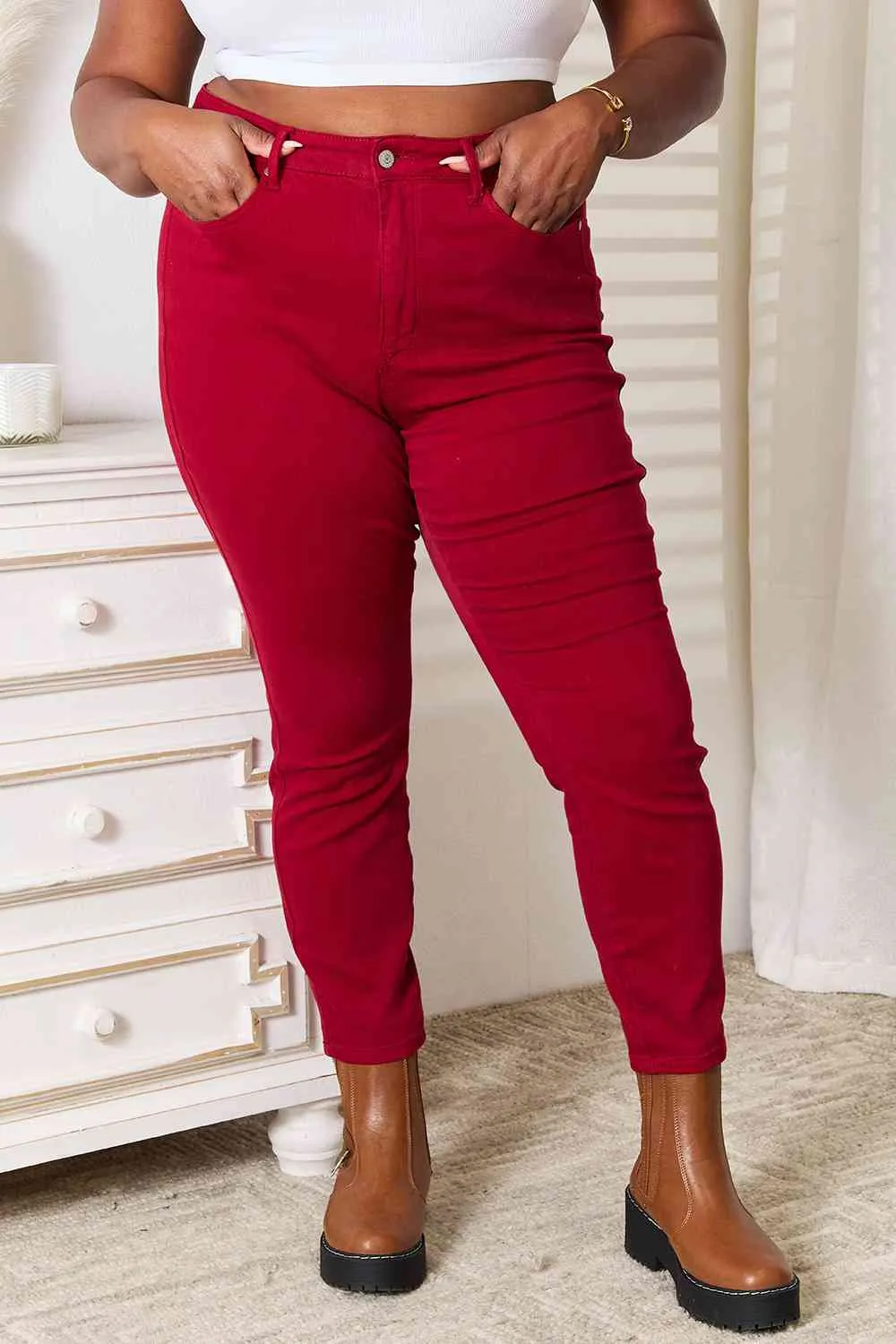 *APP EXCLUSIVE* Judy Blue Waist Tummy Control Skinny Jeans