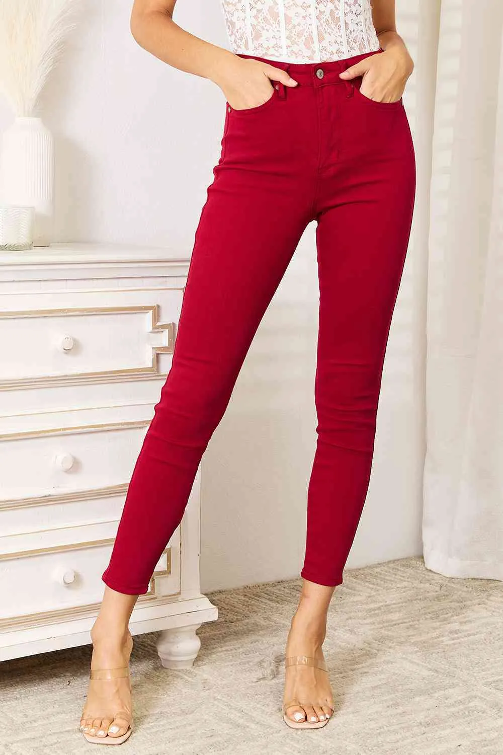*APP EXCLUSIVE* Judy Blue Waist Tummy Control Skinny Jeans