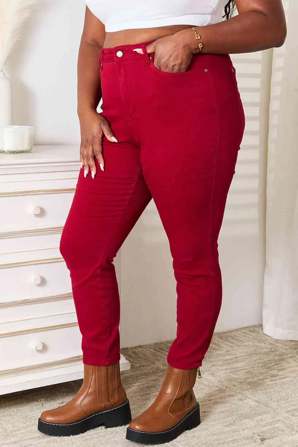 *APP EXCLUSIVE* Judy Blue Waist Tummy Control Skinny Jeans