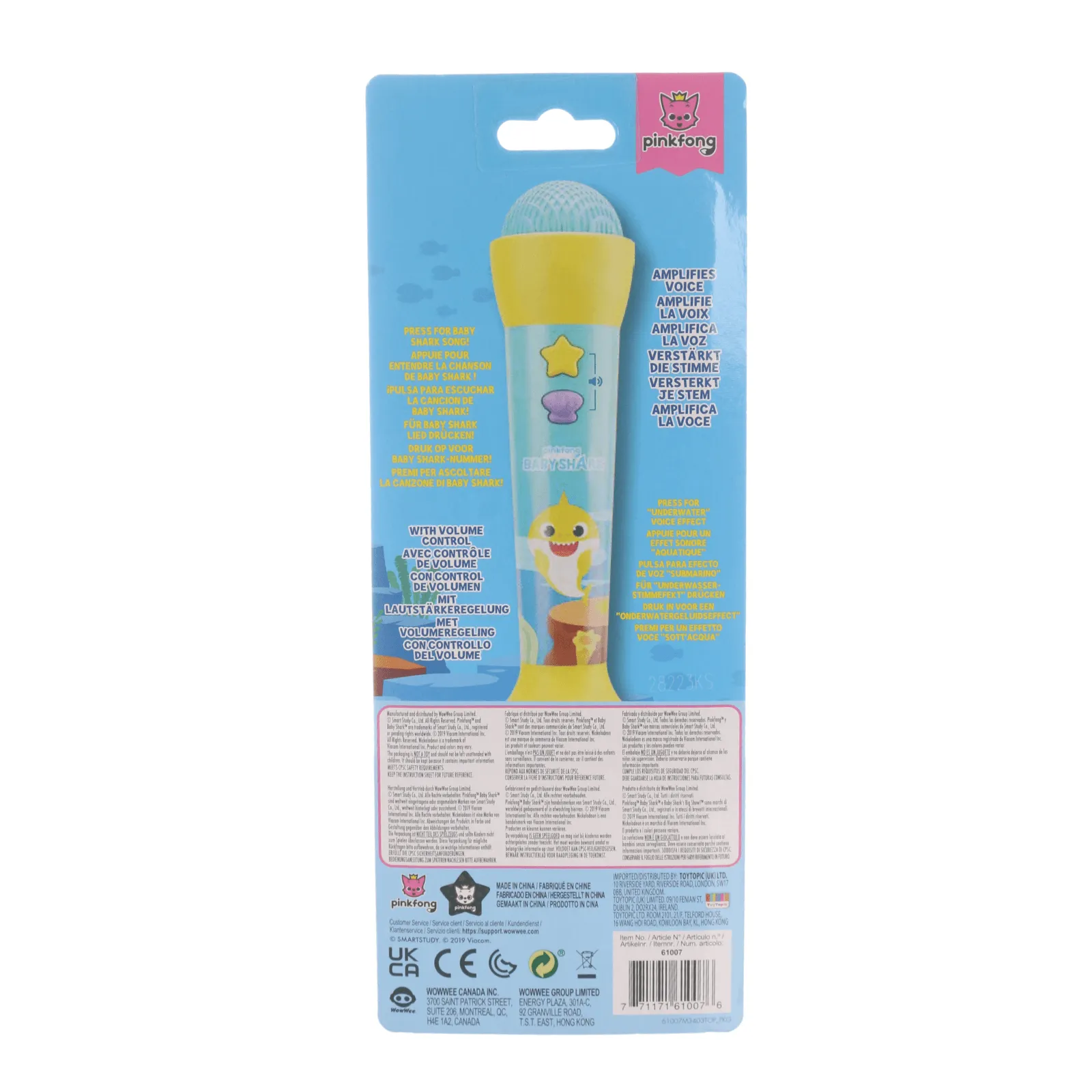 Baby Shark Song Sing Along Microphone Voice Effects Toy 3 