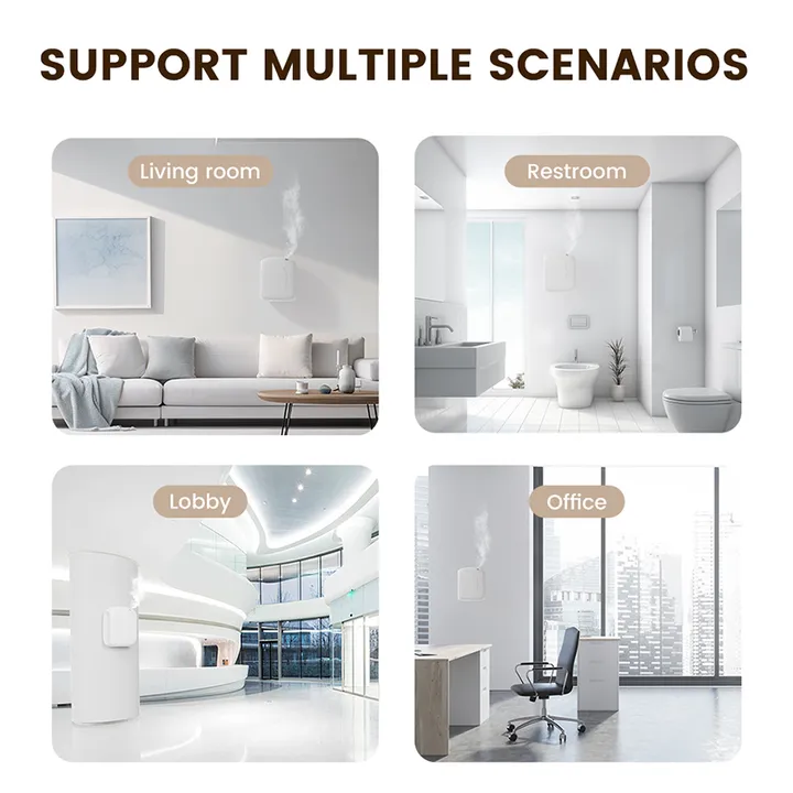 Cnus X2Wind Fragrance Air Freshener Scent Diffuser Machine 150ml APP Control Luxury Room Spray جهاز نشر الروائح العطرية Cnus X2Wind Fragrance Air معطر جو 150 مل مع خاصية التحكم بالتطبيق بخاخ فاخر للغرف