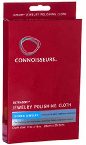 CONNOISSEURS Polishing Cloth For Silver - Made in USA