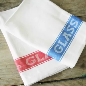 Cotton Glass Cloth - Blue stripe