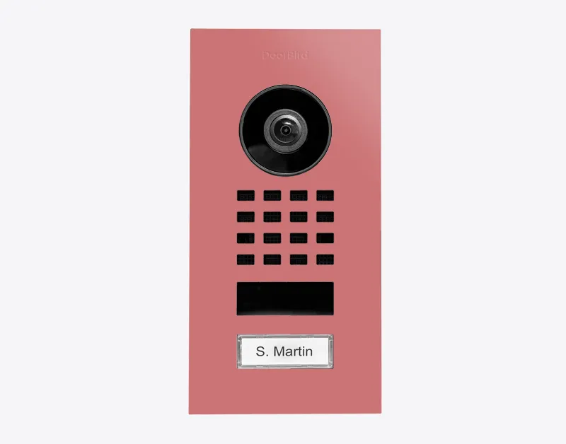 DoorBird IP Intercom Video Door Station D1101V, Flush Mount Stainless Steel Metallic Finish