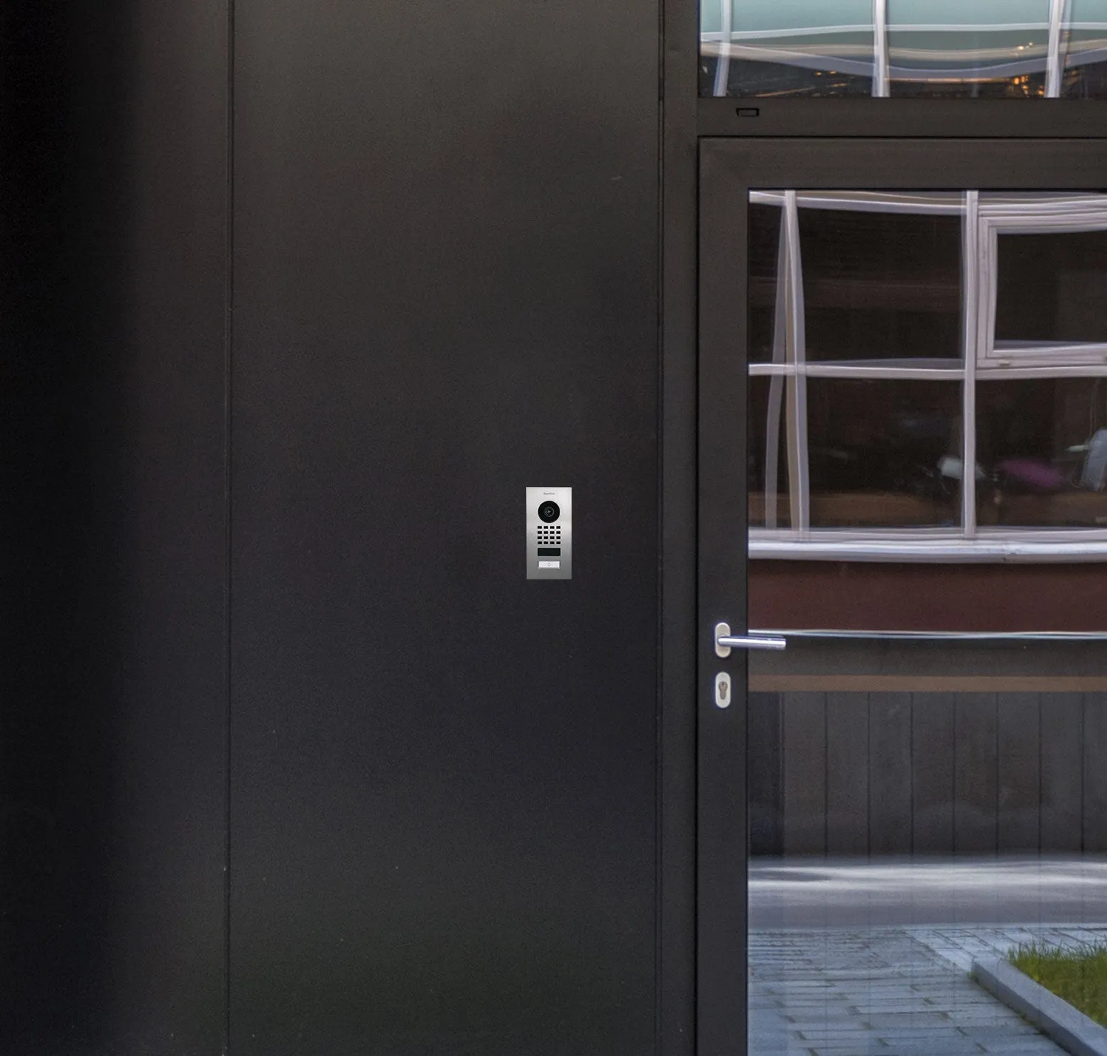 DoorBird IP Intercom Video Door Station D1101V, Flush Mount Stainless Steel Metallic Finish