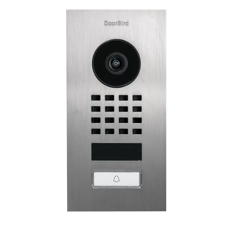 DoorBird IP Intercom Video Door Station D1101V, Flush Mount Stainless Steel Metallic Finish
