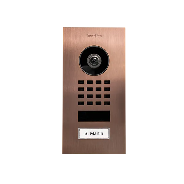 DoorBird IP Intercom Video Door Station D1101V, Flush Mount Stainless Steel Metallic Finish