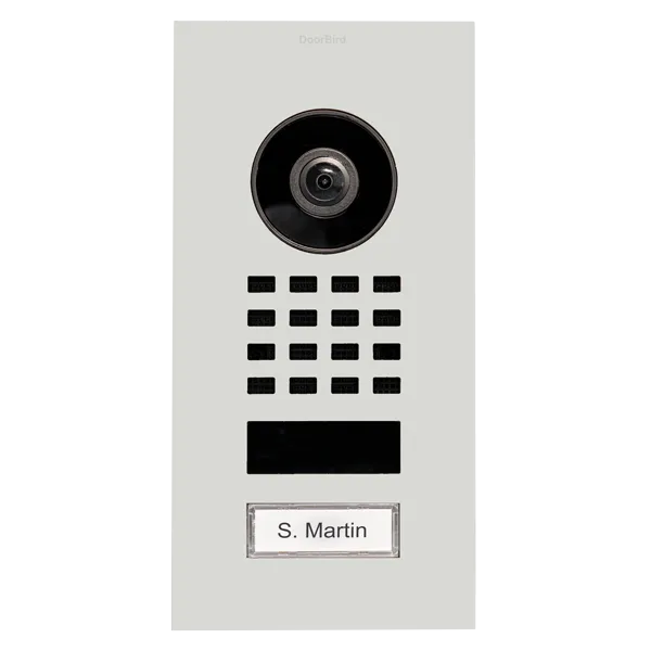 DoorBird IP Intercom Video Door Station D1101V, Flush Mount Stainless Steel Metallic Finish