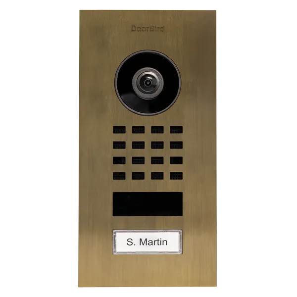DoorBird IP Intercom Video Door Station D1101V, Flush Mount Stainless Steel Metallic Finish