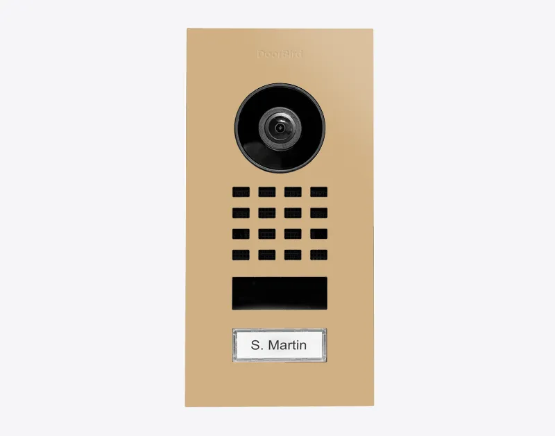 DoorBird IP Intercom Video Door Station D1101V, Flush Mount Stainless Steel Metallic Finish