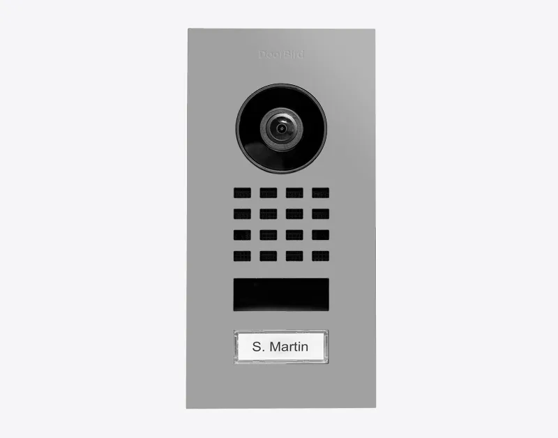 DoorBird IP Intercom Video Door Station D1101V, Flush Mount Stainless Steel Metallic Finish