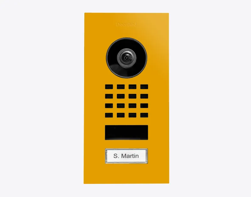 DoorBird IP Intercom Video Door Station D1101V, Flush Mount Stainless Steel Metallic Finish
