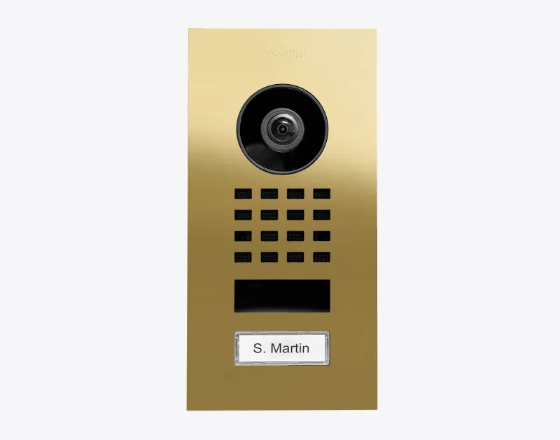 DoorBird IP Intercom Video Door Station D1101V, Flush Mount Stainless Steel Metallic Finish