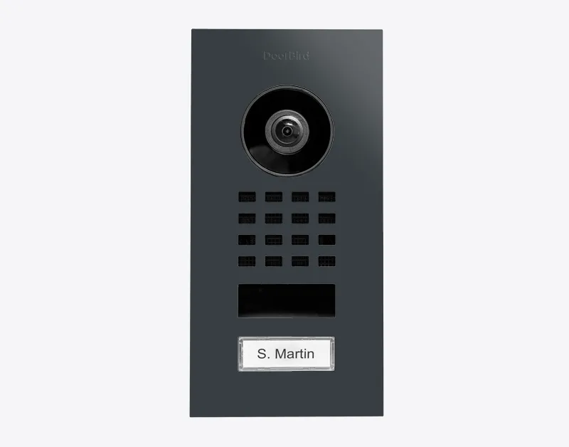 DoorBird IP Intercom Video Door Station D1101V, Flush Mount Stainless Steel Metallic Finish