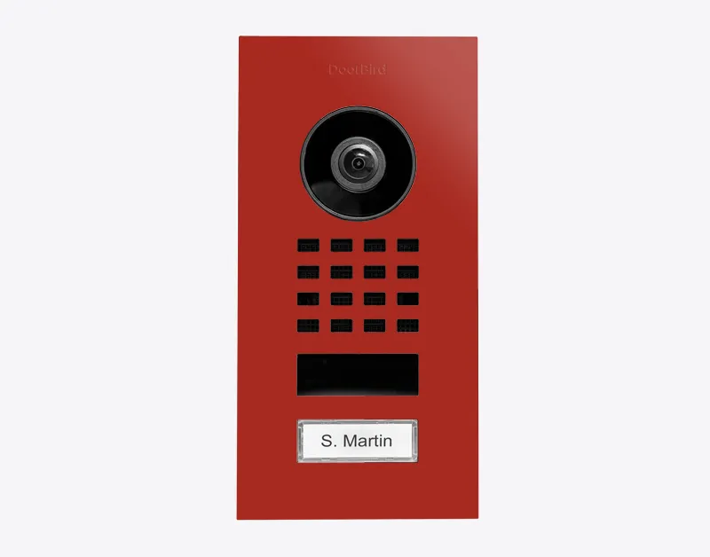 DoorBird IP Intercom Video Door Station D1101V, Flush Mount Stainless Steel Metallic Finish