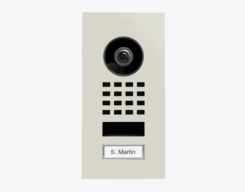 DoorBird IP Intercom Video Door Station D1101V, Flush Mount Stainless Steel Metallic Finish