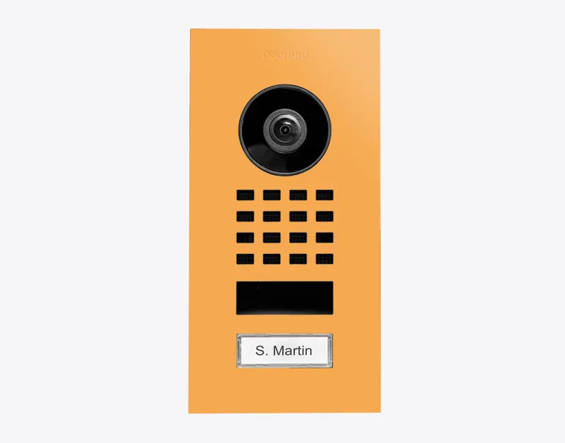 DoorBird IP Intercom Video Door Station D1101V, Flush Mount Stainless Steel Metallic Finish