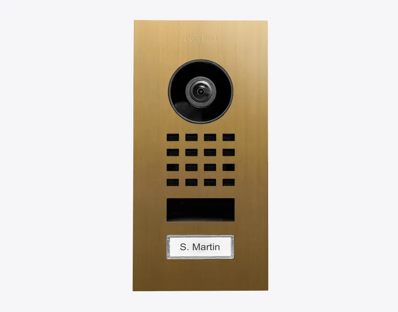 DoorBird IP Intercom Video Door Station D1101V, Flush Mount Stainless Steel Metallic Finish