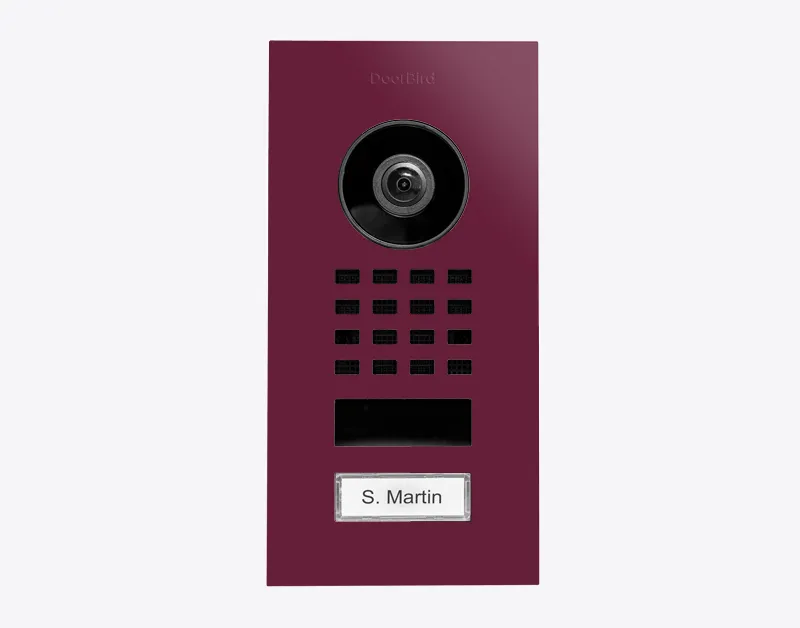 DoorBird IP Intercom Video Door Station D1101V, Flush Mount Stainless Steel Metallic Finish