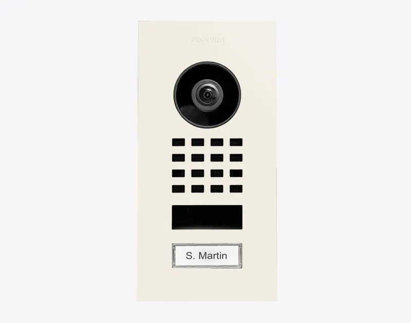 DoorBird IP Intercom Video Door Station D1101V, Flush Mount Stainless Steel Metallic Finish