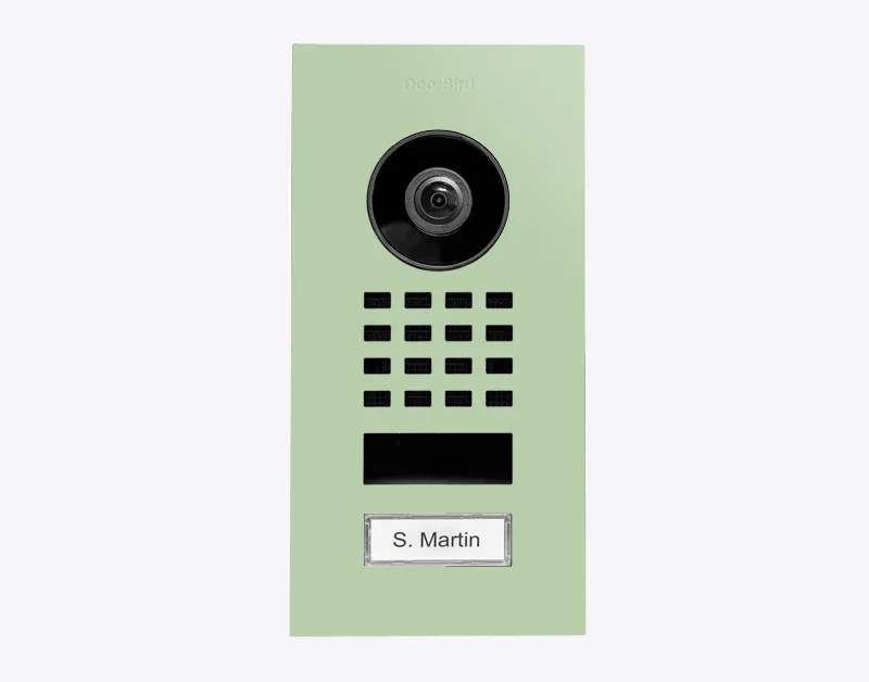 DoorBird IP Intercom Video Door Station D1101V, Flush Mount Stainless Steel Metallic Finish