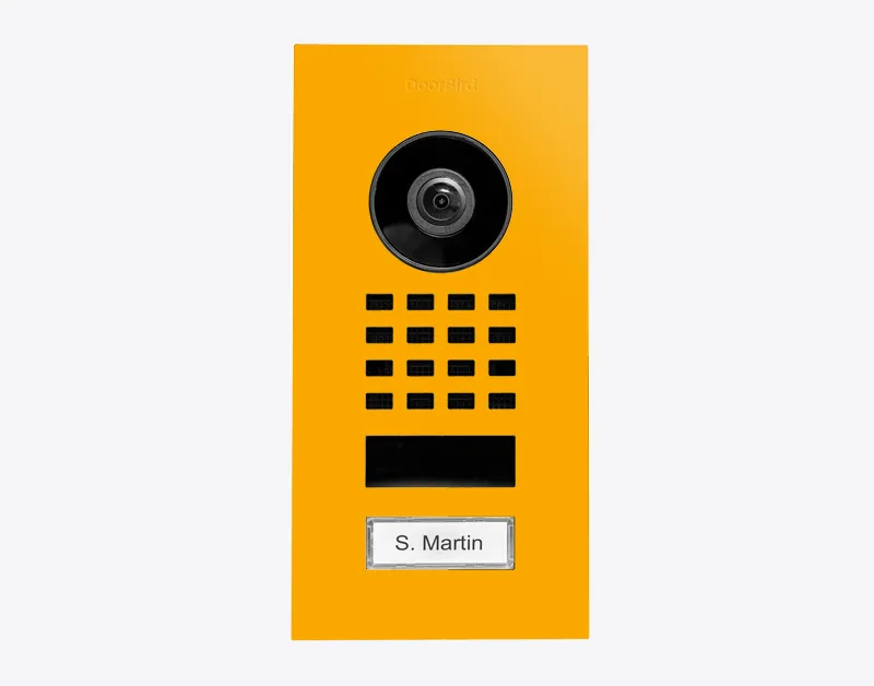 DoorBird IP Intercom Video Door Station D1101V, Flush Mount Stainless Steel Metallic Finish