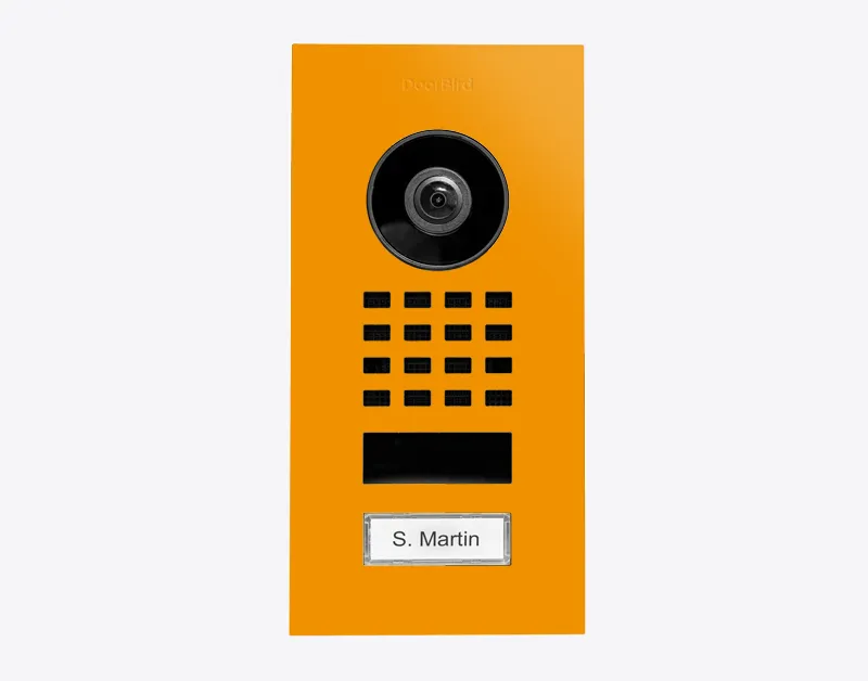 DoorBird IP Intercom Video Door Station D1101V, Flush Mount Stainless Steel Metallic Finish
