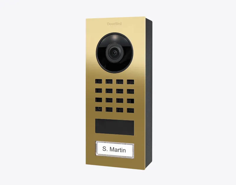 DoorBird IP Intercom Video Door Station D1101V, Surface Mount Stainless Steel Metallic Finish