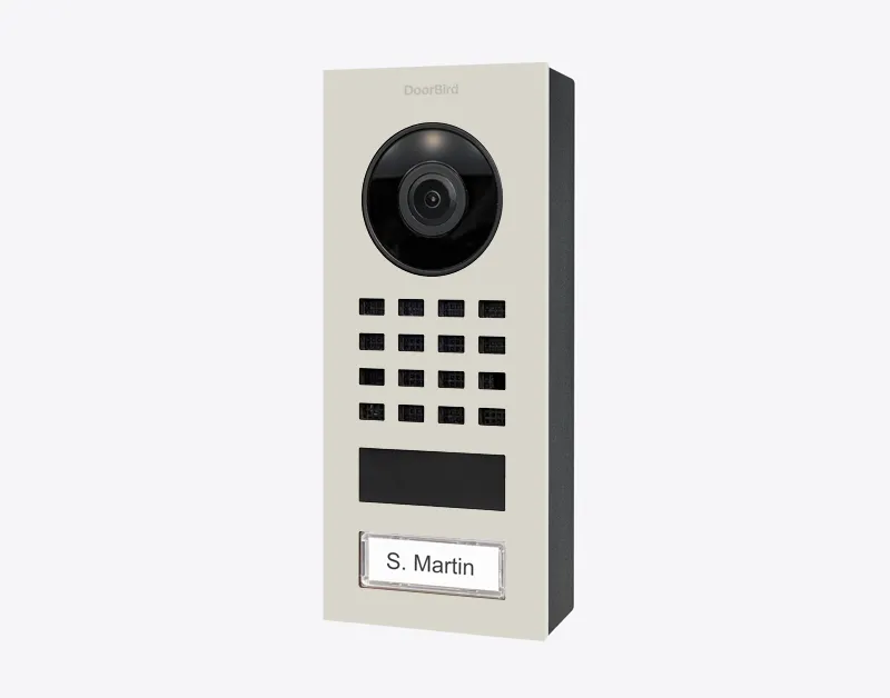 DoorBird IP Intercom Video Door Station D1101V, Surface Mount Stainless Steel Metallic Finish