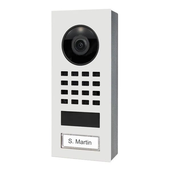 DoorBird IP Intercom Video Door Station D1101V, Surface Mount Stainless Steel Metallic Finish