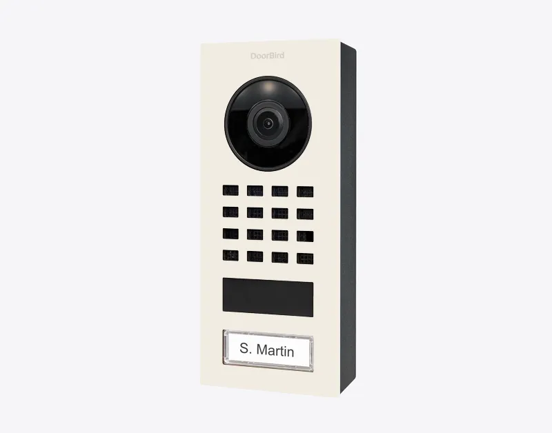 DoorBird IP Intercom Video Door Station D1101V, Surface Mount Stainless Steel Metallic Finish