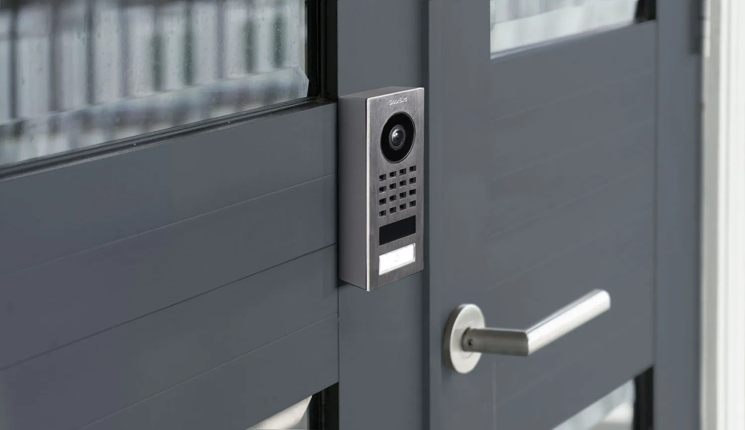 DoorBird IP Intercom Video Door Station D1101V, Surface Mount Stainless Steel Metallic Finish