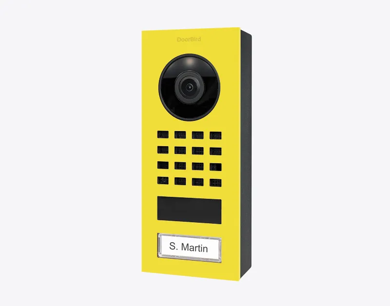 DoorBird IP Intercom Video Door Station D1101V, Surface Mount Stainless Steel Metallic Finish