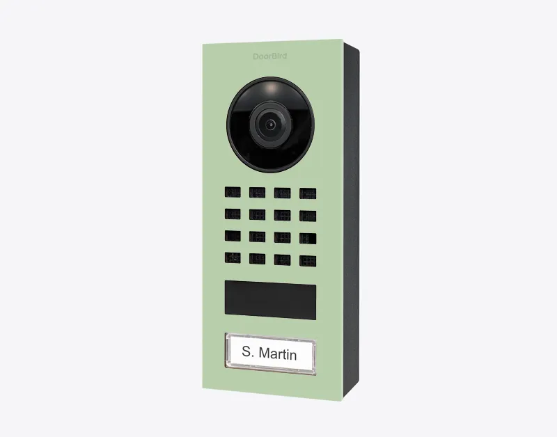 DoorBird IP Intercom Video Door Station D1101V, Surface Mount Stainless Steel Metallic Finish